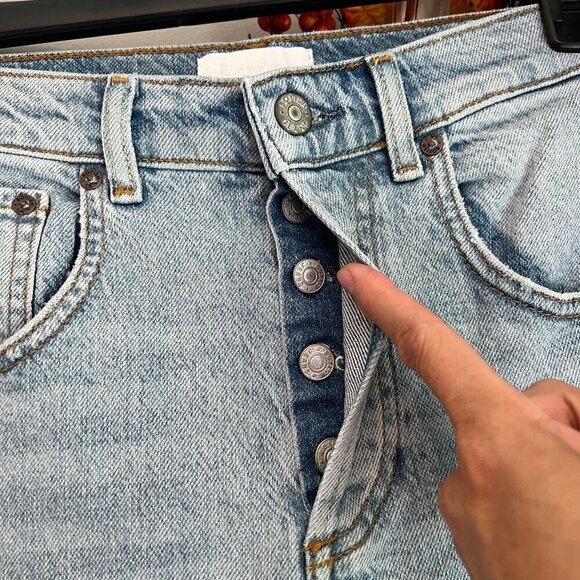 Boyish The DEMPSEY High Rise Slim Straight Stretch Jean Sz 25 in LA PORTA - Picture 4 of 12